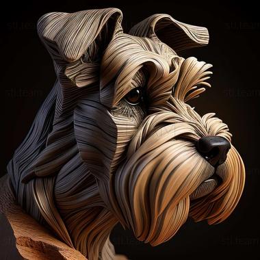 3D model Zwergschnauzer dog (STL)